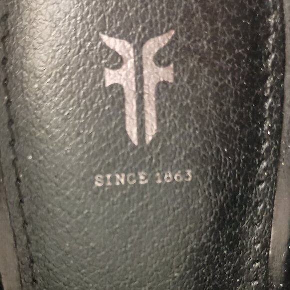 Frye Black Leather Slip-On Mule Clog Shoes Women’s Size 7M - Picture 14 of 16